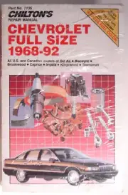 CHILTONS REPAIR MANUAL CHEVROLET FULL SIZE 1968 -92 - NEW