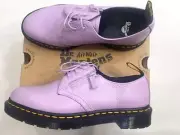 Dr. Martens Women’s SZ.8 1461 W/Zip Leather Shoes Orchid Purple New In Box