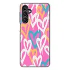 Mundaze Case for Samsung Galaxy A35 5G Cover Urban Street Pink Hearts