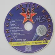 KARAOKE CD+G MICHAEL BUBLE S.A.K-3 SINGLE DISC NEW IN PLASTIC SLEEVE/print