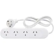 HPM R105 4 Way Power Board Includes Flat Fitting Plug 1 Metre Power Cord 4 WAY POWER BOARD