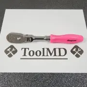 Snap-on Tools USA NEW PINK 3/8" Drive Hard Grip Flex Head Ratchet FHFD80A
