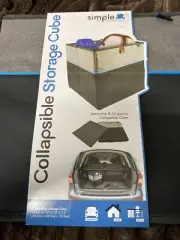COLLAPSABLE STORAGE CUBE, SIMPLE 12"X12"X12" CAR ORGANIZER