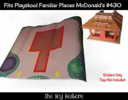 Replacement Stickers Fits Playskool Familiar Places McDonalds Mat 430 Play Board