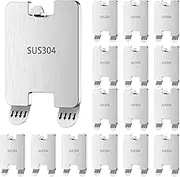 Adhesive Picture Frame Hangers Stainless Steel Picture Frame Hooks Easy to Use Adhesive Backed Hooks Hold Up to 6lbs Reusable Suitable for Smooth Walls (16)