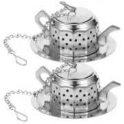 2 Pcs Infuser Strainer Spoon Teapot Tea Infuser Cooking Infuser
