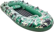 Inflatable Boat Inflatable Kayak Canoe Puncture Resistant Water Raft with Paddle Water Sports Unisex Outdoor Floating Lake Boat
