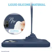 iPhone 14 Pro Max Compatible Case Cover With Liquid Silicone And Compatible With MagSafe Technology - Voilet