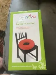 NOVA Inflatable Rubber Seat Cushion Lower Back Tailbone New In Box