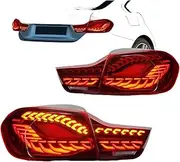 Taillight Assembly Compatible With 2013-2014 2015 2016-2017-2020 BMW M4 F32 F36 F82 F83 4 Series reverse lights(Pair of RED)