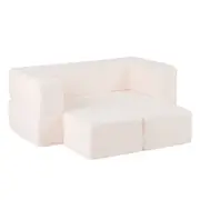 Costway Modular Sofa Couch Convertible Foam Armchair Plush Sofa Play Set Fold Out Sofa Bed Futniture