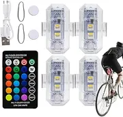 Wireless LED Flashing Lights - Motorcycle Warning Light - Warning Lights with Remote Control, Anti-Collision RGB Lights for Car Motorcycle