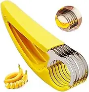 Banana Slicer Upgraded Fruit and Vegetable Salad Peeler Cutter Kitchen Tools for Banana, Sausage, Strawberry, Grape