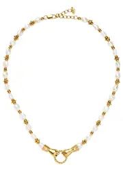 Missoma X Harris Reed In Good Hands Beaded Necklace - Pearl One Size