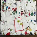 POTTERY BARN KIDS ~ ADULT L ~ DR. SEUSS THE GRINCH FLANNEL PAJAMA SET CHRISTMAS