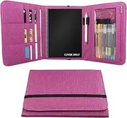 Folio Cover Compatible with Rocketbook Everlast Fusion, Multi A5 Size Notebook Organizer, Pen Loop/Business Card Holder, 9.4" x 6.3" inch (Executive Size)