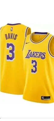 NWT Anthony Davis Lakers Nike Swingman Gold Jersey Size Youth XL 18-20