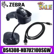 Zebra DS4308-HD7U2100SGW Handheld 1D 2D PDF Barcode Scanner USB Kit With Stand