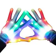 TOPTOY LED Gloves, Light Up Gloves for Kids Birthday Easter Gift Cool Fun Toy...