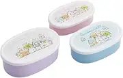 Skater SRS3SAG-A Bento Box, Sumikko Gurashi, Rabbit Rice Bowl, 30.2 fl oz (860 ml), Set of 3, Sealed Containers, Storage Containers, Made in Japan