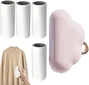 Qkbuza Lint Roller for Clothes | Dog Lint Remover Roller - Portable Lint Rollers, Lightweight Small Clothing Lint Remover with 4 Refills for Couch, Furniture, Coverlet, Car Cushions