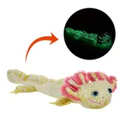 Wild Republic Huggers Axolotl Glow in the Dark 8"