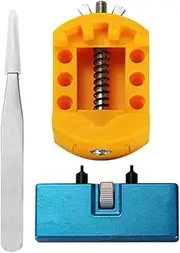 Vaveren 3 Pieces Watch Back Case Cover Opener, Replacement Tool Kit,Portable Lightweight Professional Tweezers Watch Repair Tools Kit
