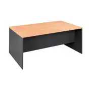 New Desk Home Office Workstation 1800x750mm Open Computer Desks Beech Charcoal