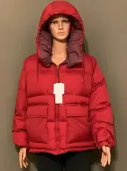 UNIQLO WOMEN REVERSIBLE DOWN JACKET (JW ANDERSON) RED XL