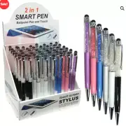 8 Pcs 2 in 1 Smart Ballpoint & Touch Screen Devices Sparkly Style Universal pen