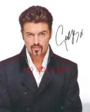 George Michael singer SIGNED reprint 8x10 Photo Autographed RP #1