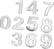 QUMIIRITY 10Pcs Self Adhesive House Numbers Durable Mailbox Stickers for Apartments Hotels Door Address Decor Easy to Install