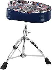 Ｓｉｍｈｏａ Drum Throne Padded Seat Drum Stool Guitar Height Adjustable Drum Seat Stool Drum Chair, for Adults Performance, Pattern