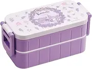 Skater YZW3AG-A Sanrio Bento Box, 20.3 fl oz (600 ml), Antibacterial, 2-Tier, For Women, Made in Japan