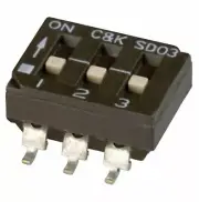 Pack of 4 SD03H0SB Switch Dip SPST 3 Position Surface Mount Slide (Standard) Act