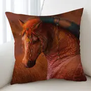 Horse Art African Masai War Pony Cushion Cover