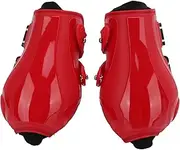 Red Horse Leg 错误 Boots PU Hard Shell Elastic Neoprene Hind Tendon Guards for Equestrian Sports