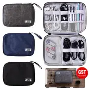 Electronic Accessories Storage Organizer Bag Case USB Cable Drive Card Travel AU