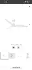 Lucci Air Ceiling Fan 52" 6-Speed Settings Plastic Blades Viceroy Matte White