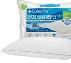 Columbia Ice Fiber Back & Stomach Sleeper Down Alternative Pillow Queen Standard