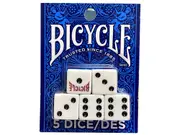 Bicycle 6-Sided Black-Dot Dice Blister Pack Set of 5 (USP001066)