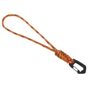 Badge Lanyard 8.6 Inch, Necklace Keychain Cord Metal Clasp Hook, Camo Orange