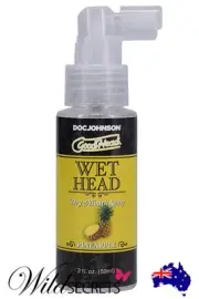 NEW Doc Johnson Wet Head Dry Mouth Spray Pineapple (59ml), Womens Sexual Aids