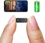 Smallest Wireless Hidden Camera, HD1080P Wireless Battery Camera, Portable Remote Camera, Nanny Camera, Baby Monitor with Night Vision, Motion Detection, Storage in