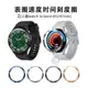 適用三星Galaxy Watch6 classic手表圈速度時間刻度鋼圈口不銹鋼保護圈43/47mm宇夜黑鋼化膜屏幕貼膜