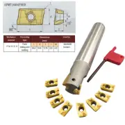 BAP400R C25-25-150 CNC Milling Cutter Arbor with 10pcs APMT1604 Carbide Inserts