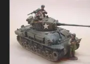 rare 3 figure tank set KING COUNTRY dd027 ww2 dd27 US M4A3E8 EASY EIGHT SHERMAN