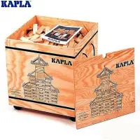 在飛比找Yahoo!奇摩拍賣優惠-KAPLA 精靈積木-原木積木1000PCS(含附輪木箱)