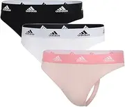Adidas Thong (3PK) - Sport Active Comfort Cotton - Comfortable Underwear