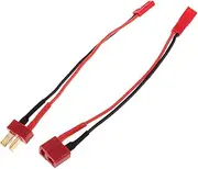 Oshhni 2pcs Deans T Plug to JST Connector Wire 5 Inch 14awg Cable for RC Helicopter